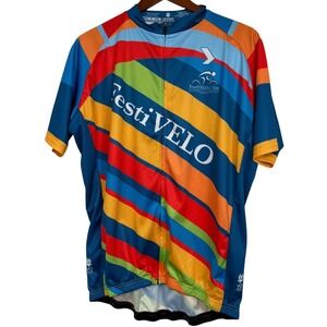 VOmax FestiVELO 2024 Cycling Jersey Mens XL Full Zip Bike South Carolina Color
